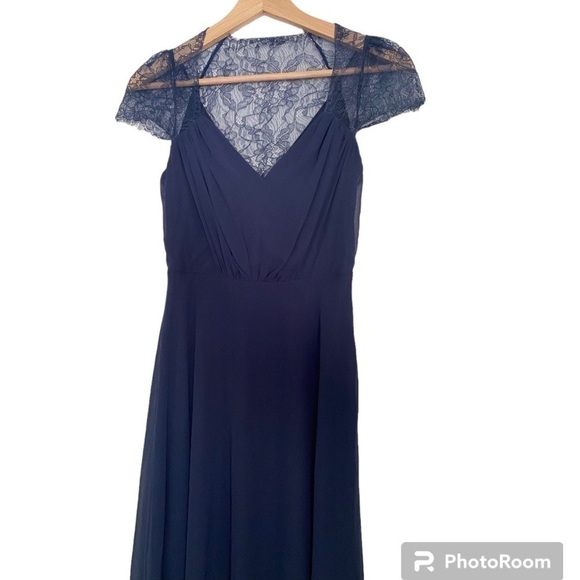 ASOS Kate Lace Maxi Dress Cap Lace Sleeve Size 0 - Picture 2 of 5